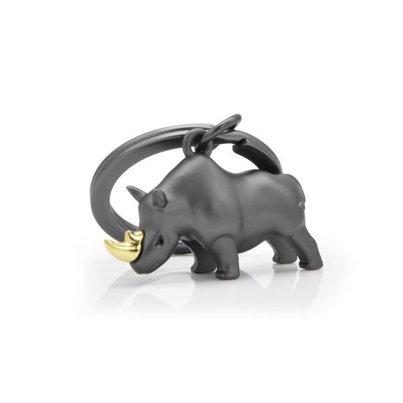 Metalmorphose Black Rhino Keychain in Gift Box - Picture 1 of 3